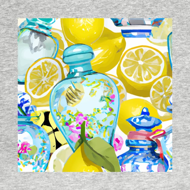 Lemons, chinoiserie jars and snuff bottles by SophieClimaArt